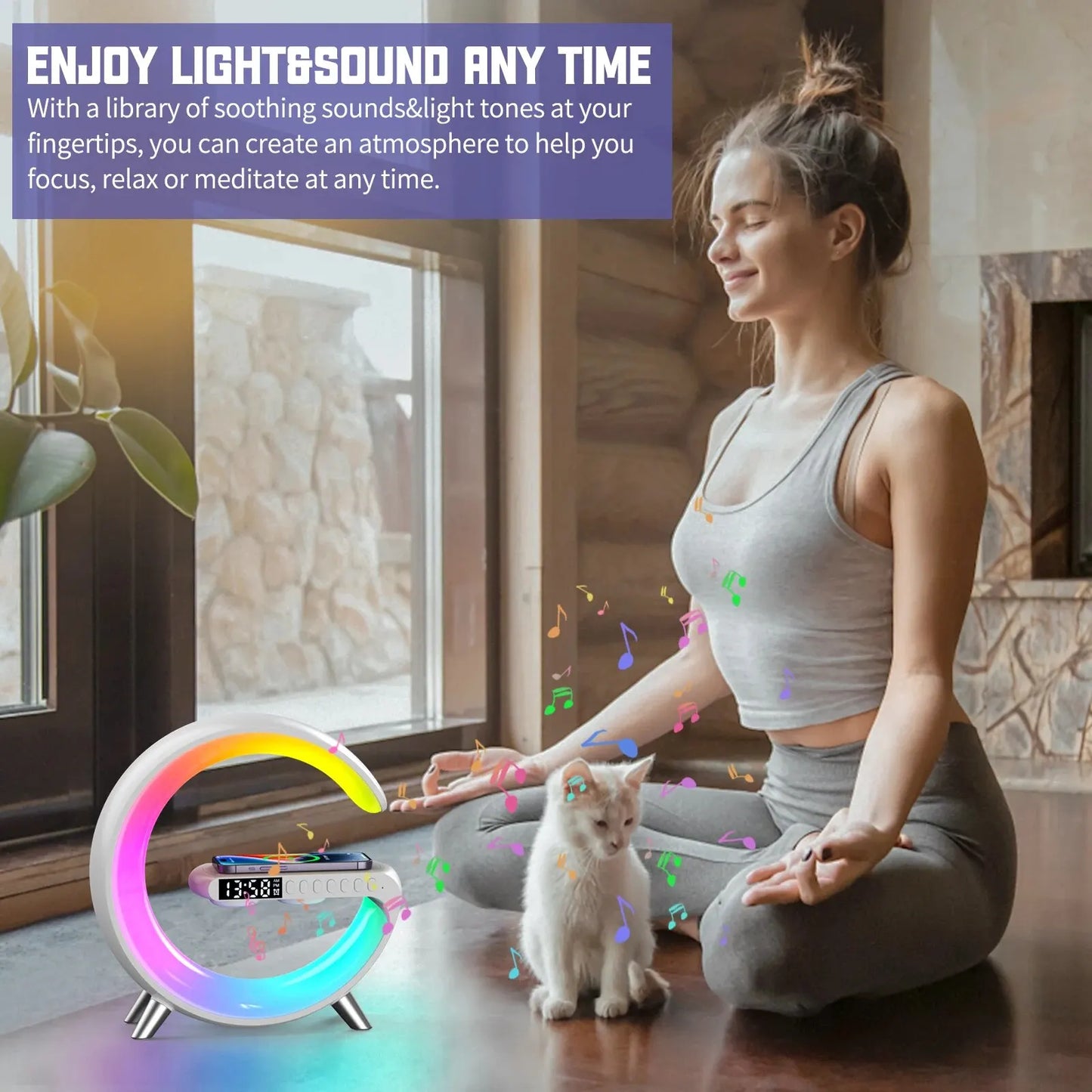 Smart LED Wireless Charging Alarm Clock