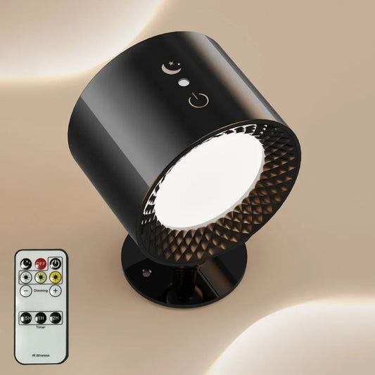 Touch & Remote Control Indoor Wireless Rechargeable Wall Lamp Battery Powered LED Cordless Wall Sconces Light With USB Charging